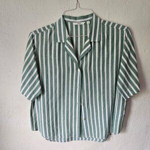 Boxy Uniqlo Linen-blend Button-up